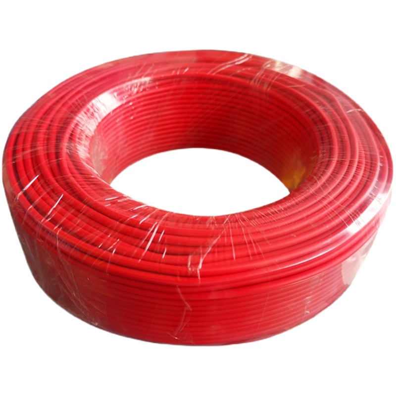 上海江铜胜华单芯软线电线1.5平方国标纯铜铜线BVR线单芯软线红色100米一卷