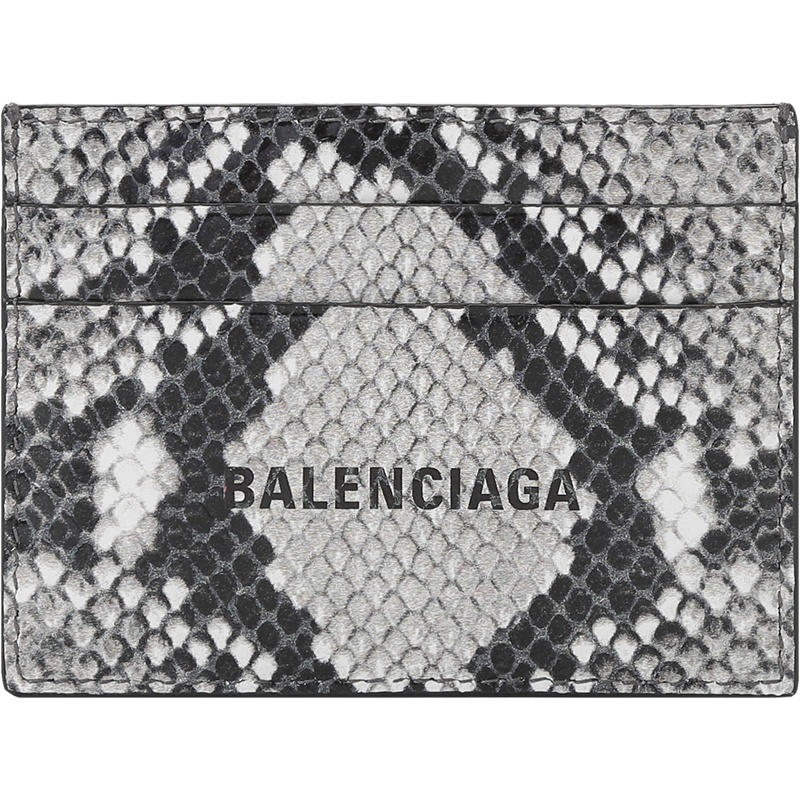 巴黎世家 BALENCIAGA 男女中性皮革蛇纹卡包卡夹594309 13B63