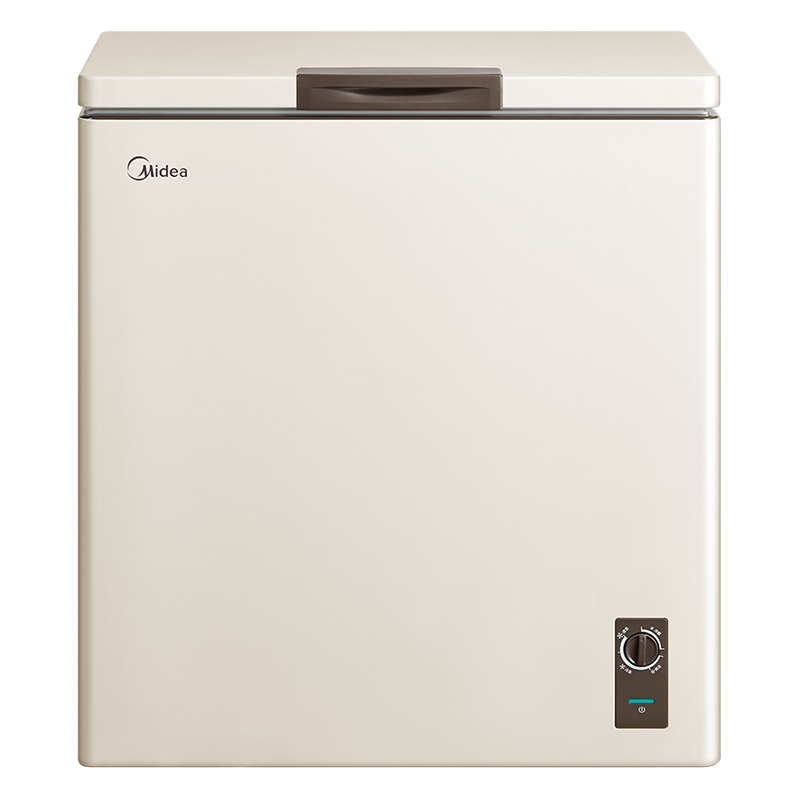 美的(Midea)201升 单温卧式冷柜 家用冰柜 冷藏冷冻转换顶开门 小型迷你 节能低音 BD/BC-201KMR
