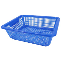 other/其他 塑料框筐篮子长方形 家用收纳筐 蓝色(2个装)