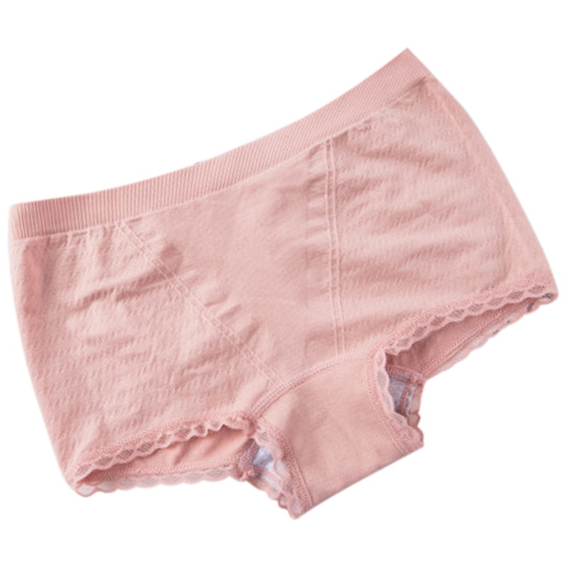 [3条装]日式独立包装无缝少女提臀内裤蕾丝花边性感女士平角内裤