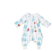 欧孕春夏新款薄款纯棉宝宝分腿睡袋婴儿空调房防踢被儿童中大童