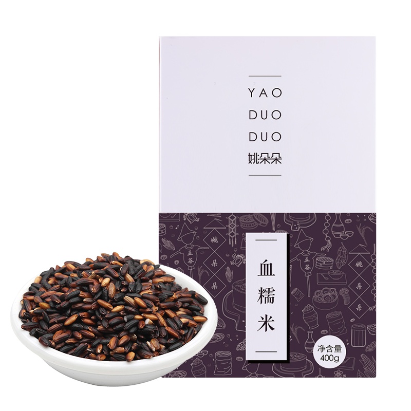 姚朵朵血糯米400g五谷杂粮粥粗粮农家特产血糯米盒装