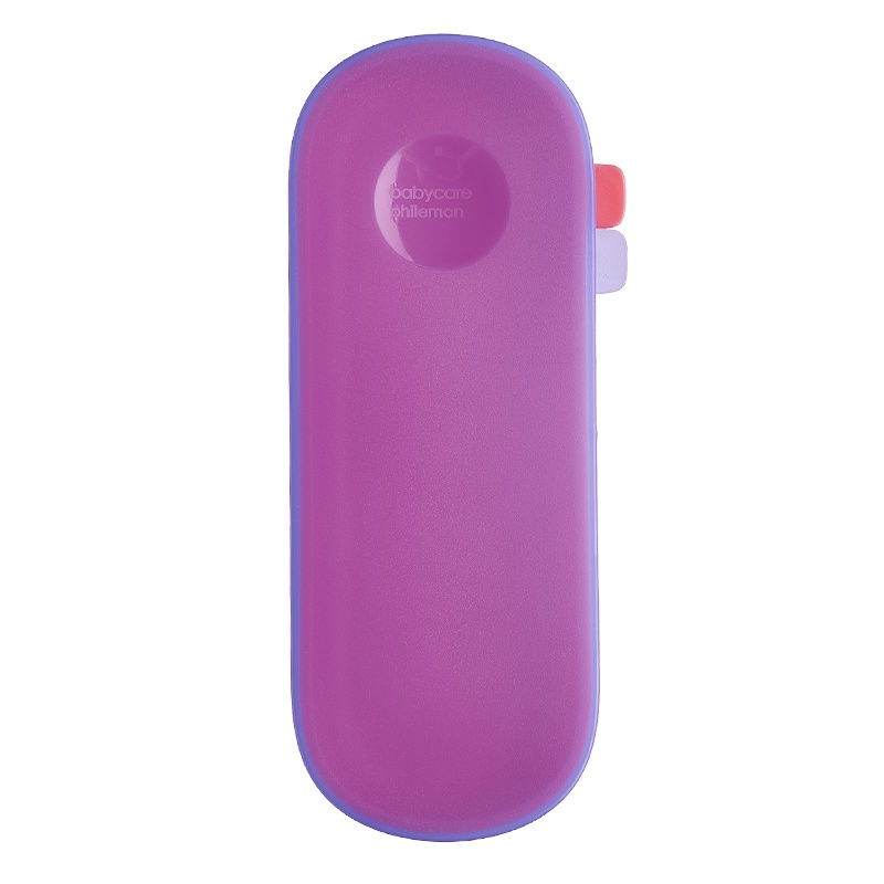 babycare婴儿勺子宝宝硅胶软勺收纳盒外出便携式新生儿辅食勺收纳 莫珊粉 2175