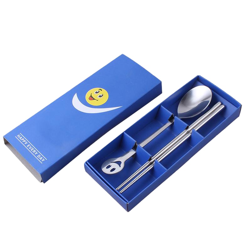 企业定制SCP 笑脸勺筷2件套 SCP-1435 勺子筷子餐具广告礼品(套)