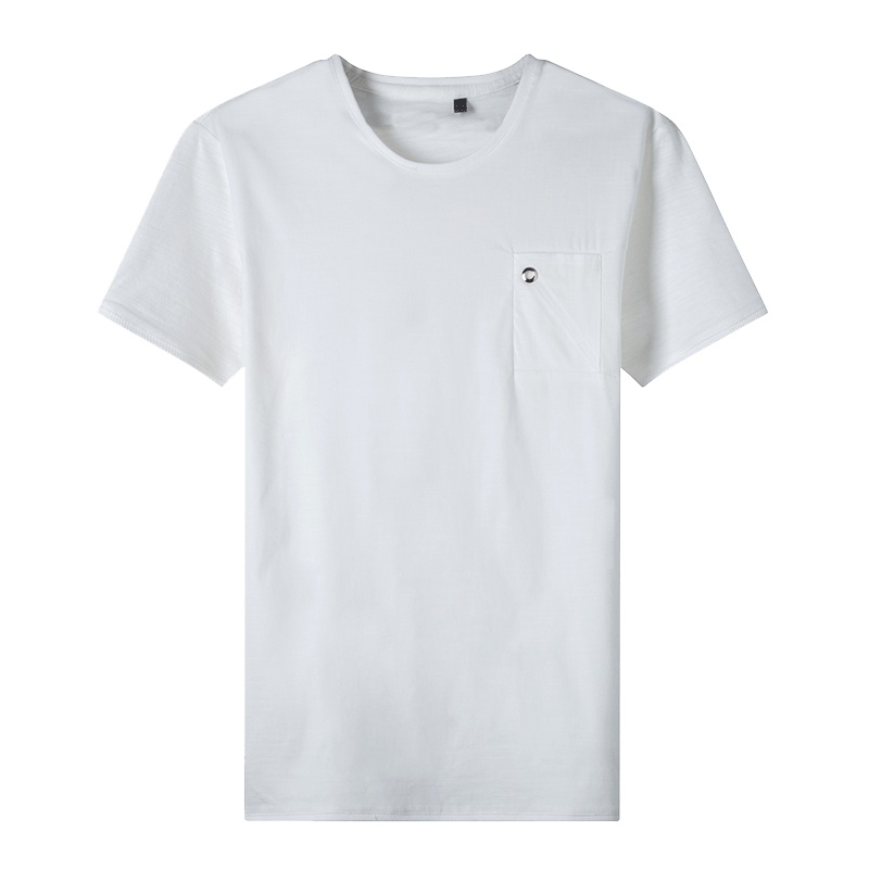 红豆旗下相思鸟（xiangsiniao）白色简约基础男士短袖T恤T128V