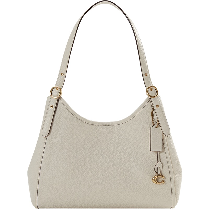 COACH/蔻驰女包 新款 Ergo系列腋下包半月包老花纯色光面皮椭圆扣 单肩包手拎包 奢侈品包包