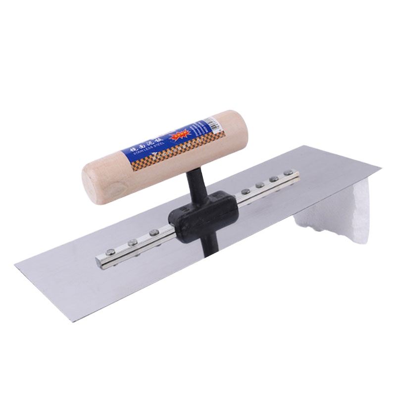 BYJZ-1114 镜面木柄抹泥板 抹泥刀 装饰泥板涂料泥板 平抹子 5个