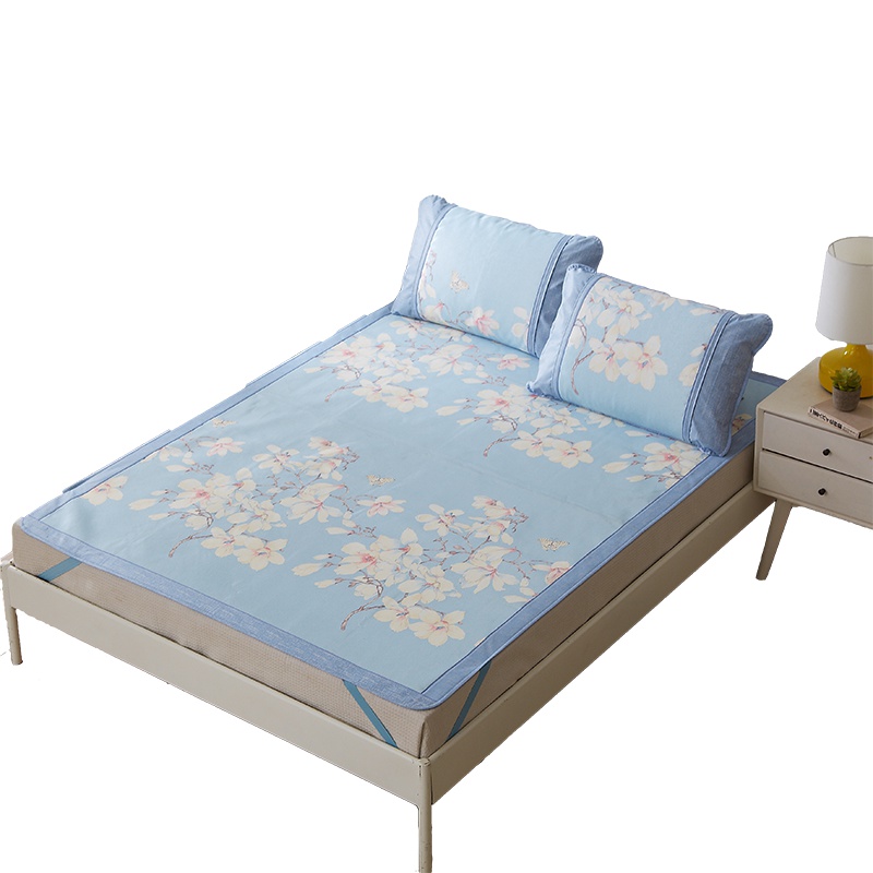 恒源祥夏凉席冰丝席1.8m三件套可水洗