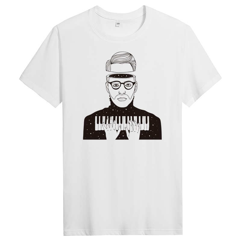 纯棉短袖t恤男士春夏季休闲青年时尚修身圆领上衣 DT11220