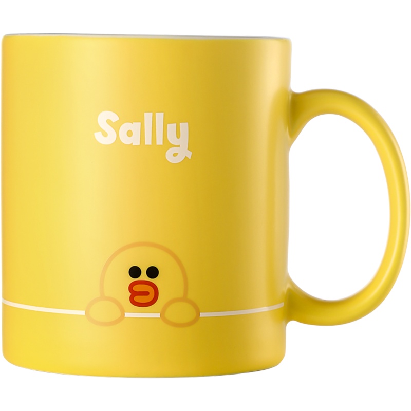 瑞幸咖啡&LINE FRIENDS联名款可爱陶瓷马克杯情侣水杯(Sally)