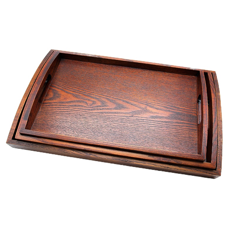 企购优品 韩式木托盘餐盘木盘子 42*28