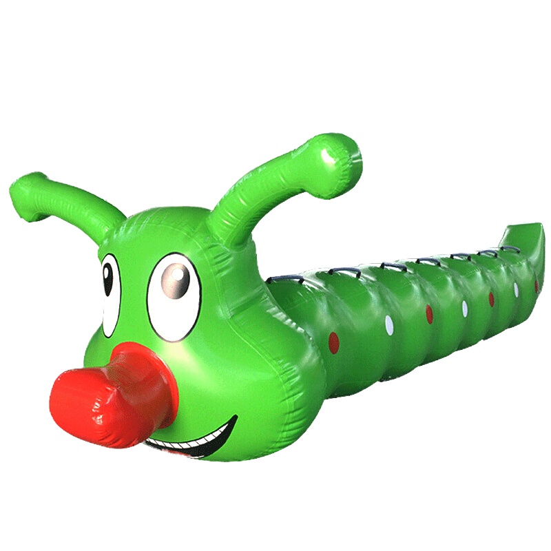 SN定制运动会充气毛毛虫成人加厚版8人