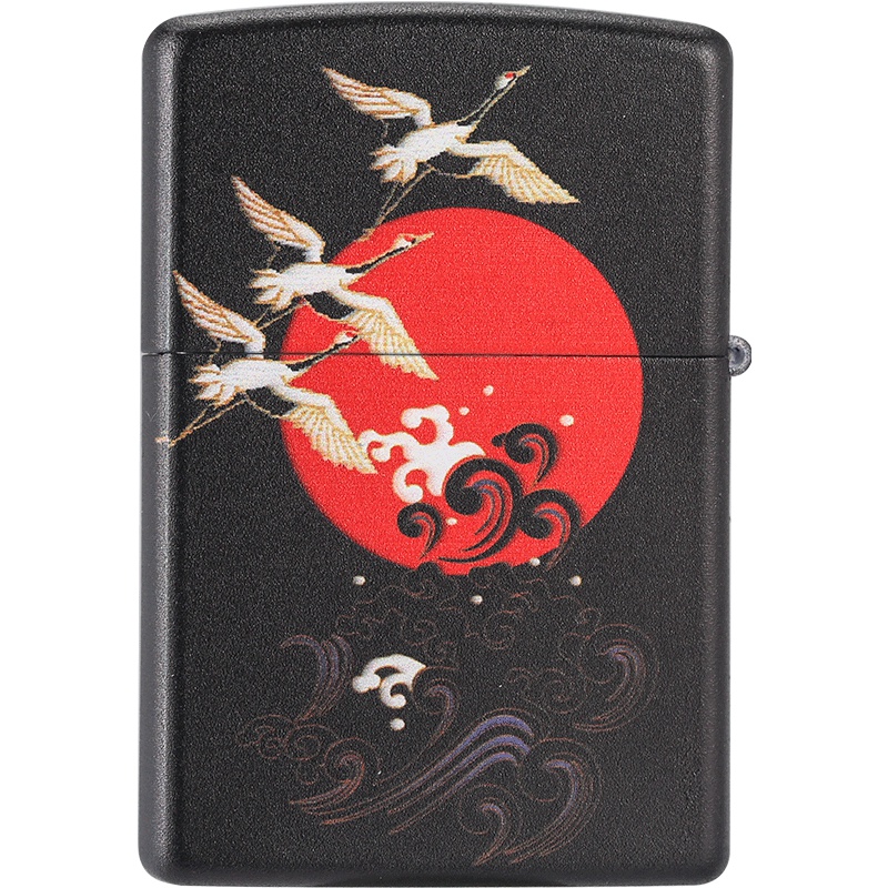 ZIPPO芝宝 红日仙鹤煤油防风打火机