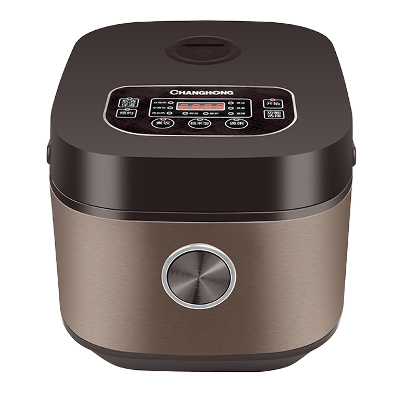 长虹 智能方型电饭煲FB40-XQ4 4L黄金容量轻触微电脑控制简单方便四位数码显示24小时预约