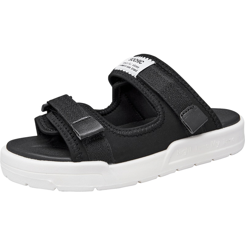 阿么凉拖鞋女外穿露趾夏季学生韩版休闲厚底鞋百搭时尚沙滩鞋