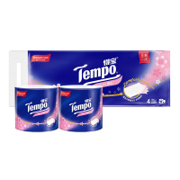 得宝(Tempo) 卷纸 四层160g*10卷*1提 樱花味 卫生纸有芯卷筒纸