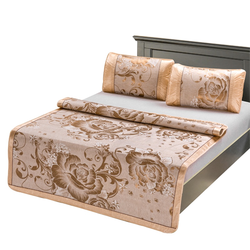 金丝莉(kintheri) 芳恩家纺 幽夏双面冰丝席三件套 可折叠夏季空调席子 单套价