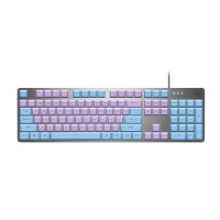 罗技(Logitech) K845茶轴+蓝色键帽+紫色键帽有线全尺寸笔记本电脑电竞吃鸡游戏办公机械键盘