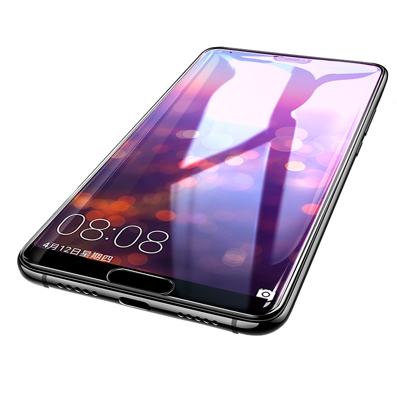 轻万适用华为p20钢化膜全网通huawei玻璃贴膜非全屏高清手机保护膜