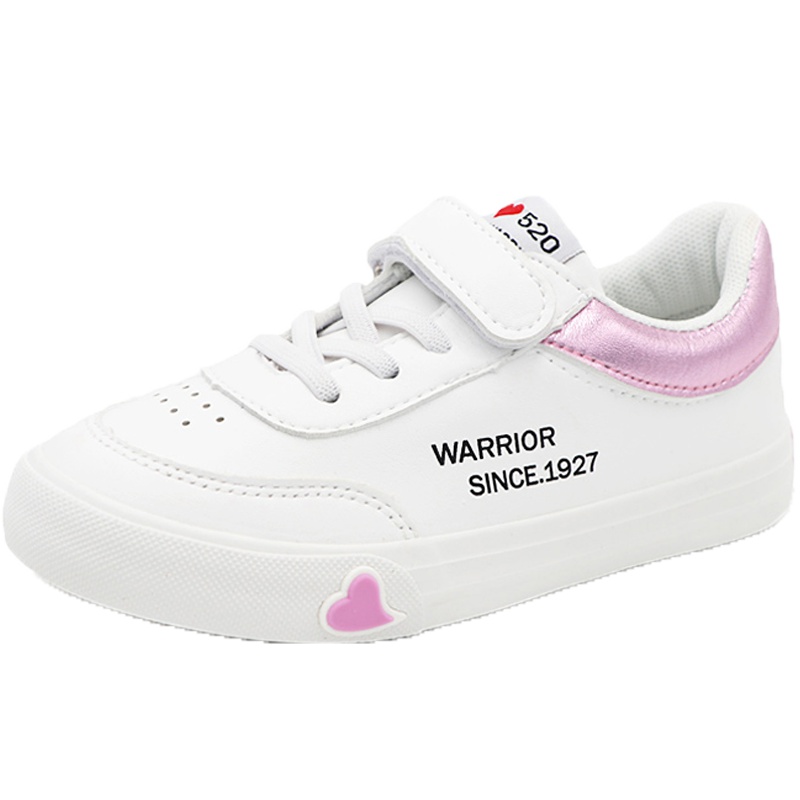 回力童鞋女童春秋新款潮鞋小学生白色板鞋儿童小白鞋休闲运动鞋 WZ19-059