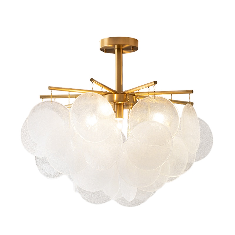 七只蚂蚁水晶吊灯客厅轻奢吊灯后现代轻奢吊灯客餐厅大气简约女儿房卧室北欧圆环形创意个性灯具YH6818