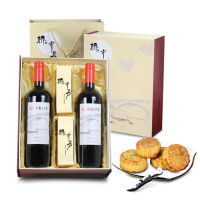中秋月饼红酒礼盒智利原瓶进口红酒赤霞珠干红葡萄酒