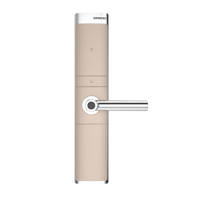 西门子指纹锁 智能门锁家用防盗门锁密码锁电子锁 C321 C级锁双核 香槟金