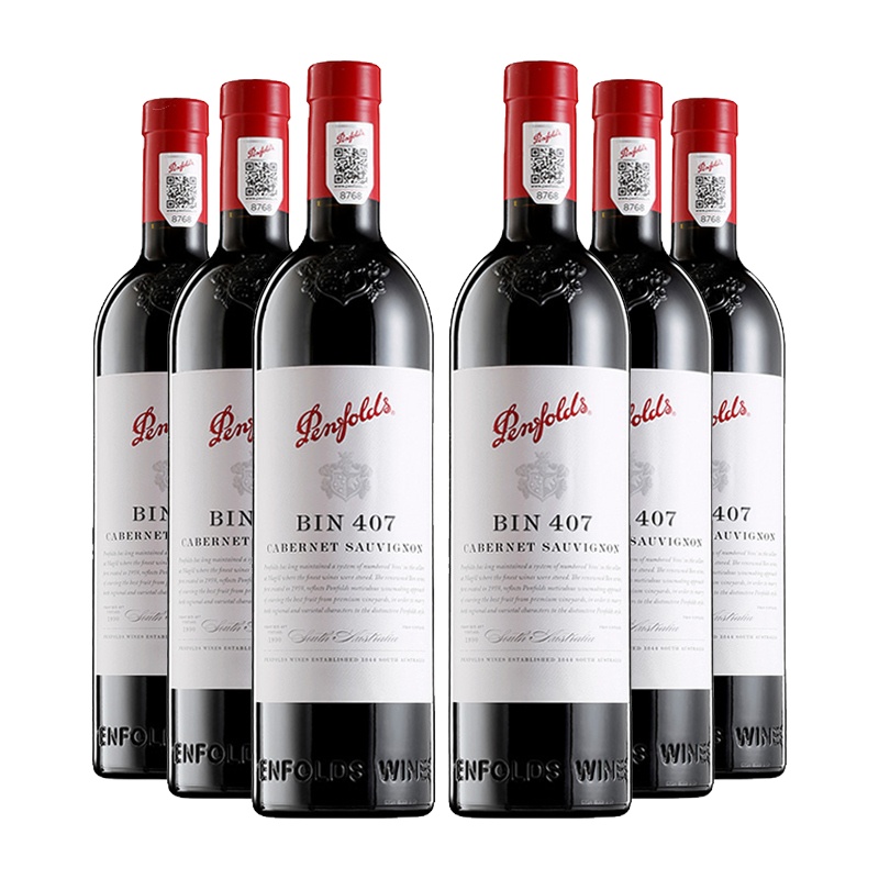 Penfolds 奔富Bin407赤霞珠干红葡萄酒750ML(六瓶装)