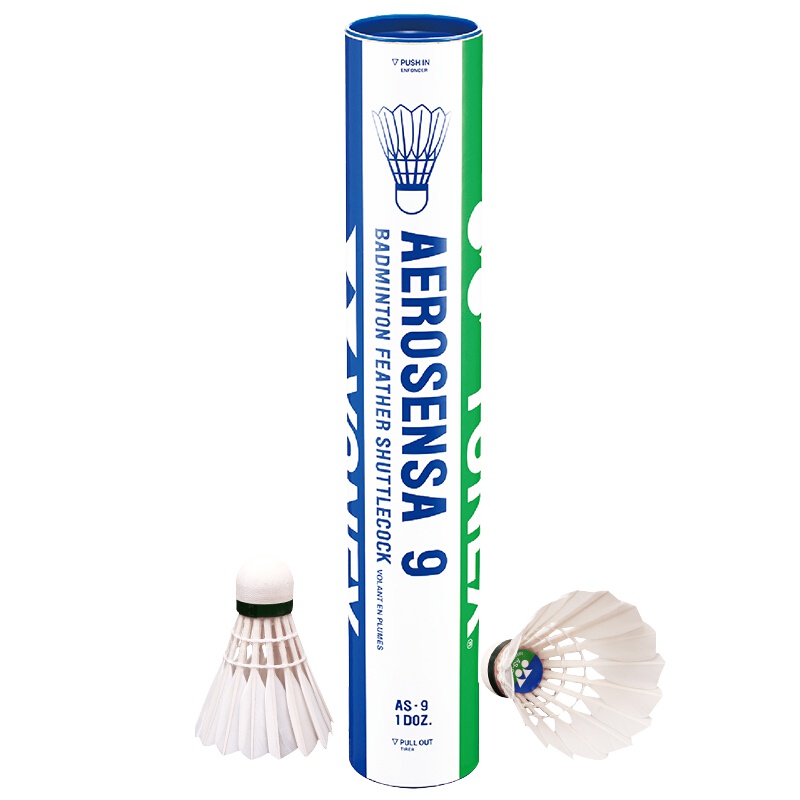 启康 尤尼克斯YONEX羽毛球 AS-9 精选鹅毛 经典稳定耐打 12只装