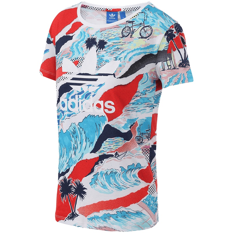 【自营】adidas阿迪达斯三叶草运动服女服短袖T恤BK2093 32 BK2093多色