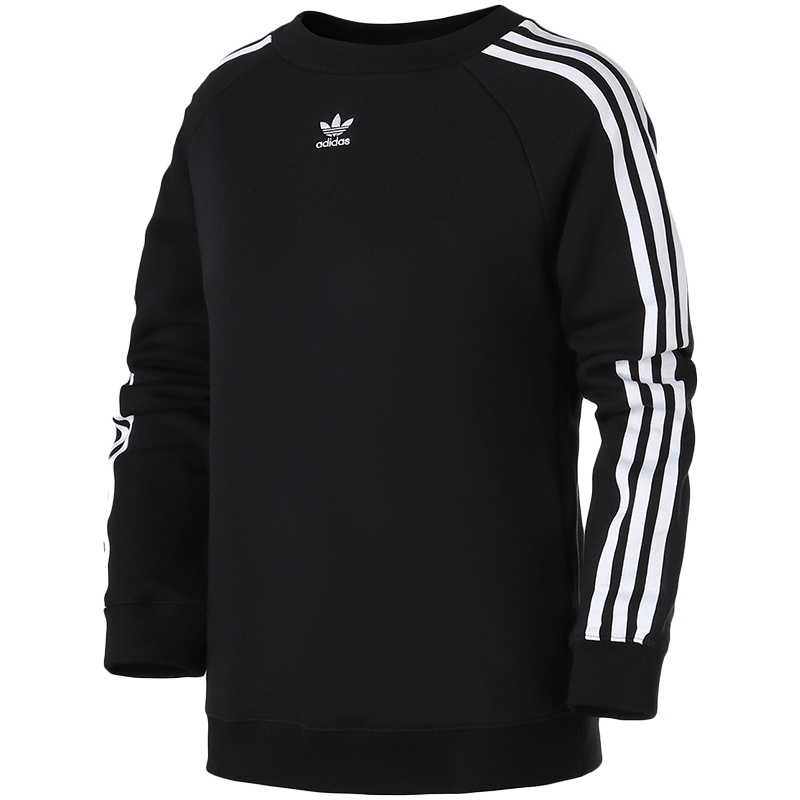 【自营】adidas阿迪达斯三叶草运动服女装长袖卫衣秋冬季运动服DH3127 32 DH3127黑
