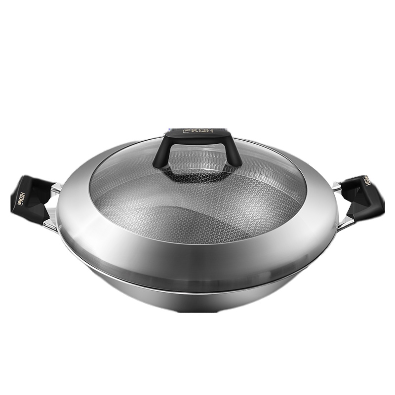 康宝 炒锅 不锈钢双耳不粘锅 40CM无赠品