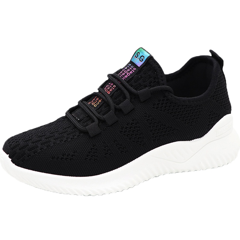 回力女网鞋春夏季新款透气网面飞织跑步轻便百搭休闲运动鞋 WXY-L208C-1