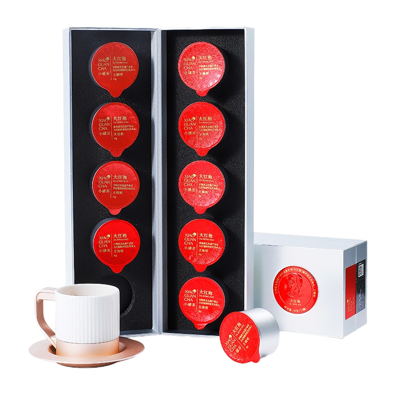 小罐茶特级 乌龙茶银罐大红袍茶叶礼盒10罐装40g