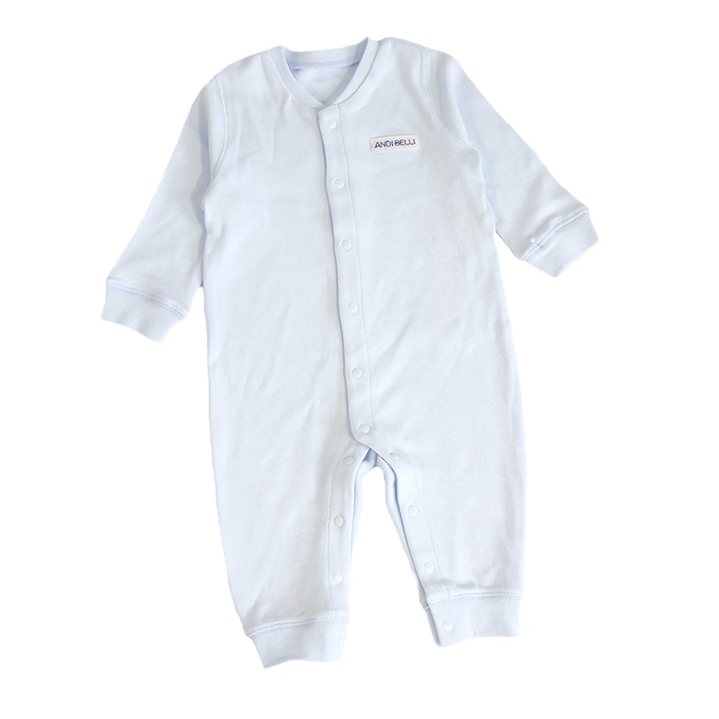 安笛贝乐童装婴幼儿对襟连体衣宝宝爬服哈衣春秋款66-80cm
