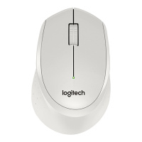 罗技(Logitech)M330 无线静音鼠标 降噪设计 光电USB微型接收器 办公家用笔记本便携台式机电脑鼠标 白色