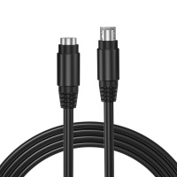 千天(QANTOP) PS2鼠标键盘连接线6针6芯延长线MD6数据线公对母1米QT-PS2009