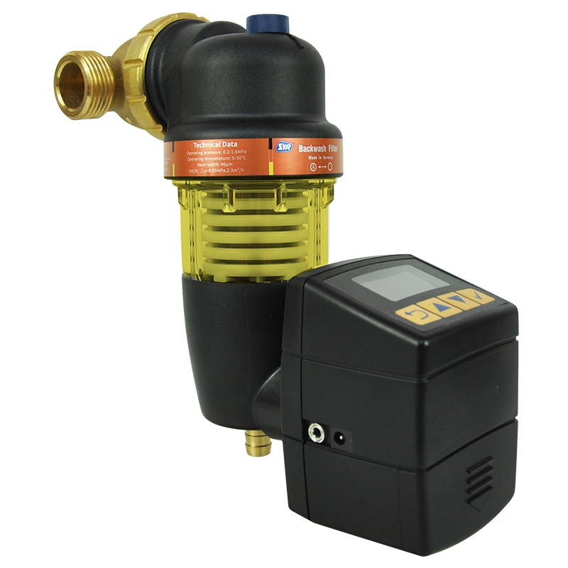 SYR汉斯希尔 DUO-S前置过滤器（自动反冲套装） 万向前置过滤器 德国进口家用自来水净水器 自动反冲洗滤水器