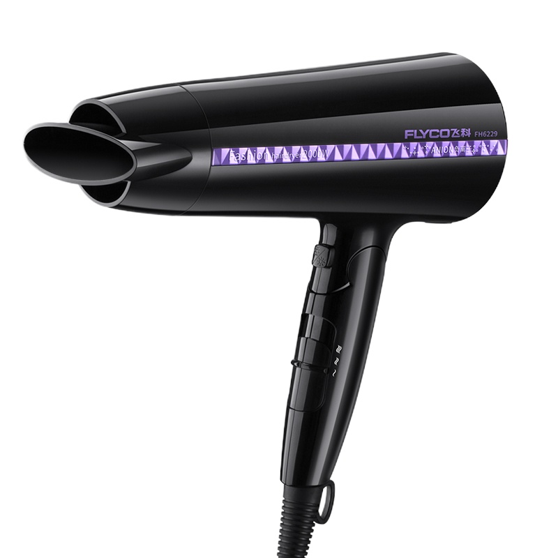 飞科(FLYCO) 电吹风机家用2000瓦大功率 冷热风 吹风筒 可折叠 过热保护6档可调 FH6229
