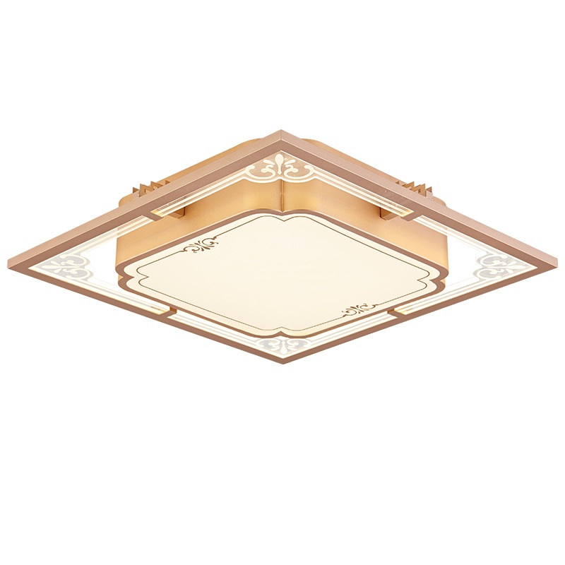 华阁 新中式吊灯简约现代客厅灯家用创意个性中国风中式灯大气卧室灯LED餐厅灯DM18