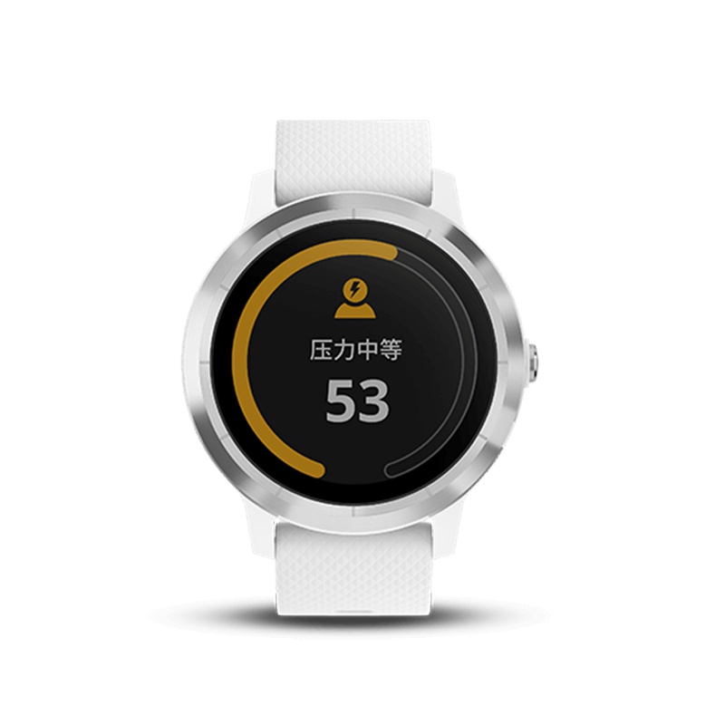 Garmin 佳明vivoactive3 GPS定位智能运动功能手表跑步骑行游泳来电提醒睡眠监测50米防水(象牙白)