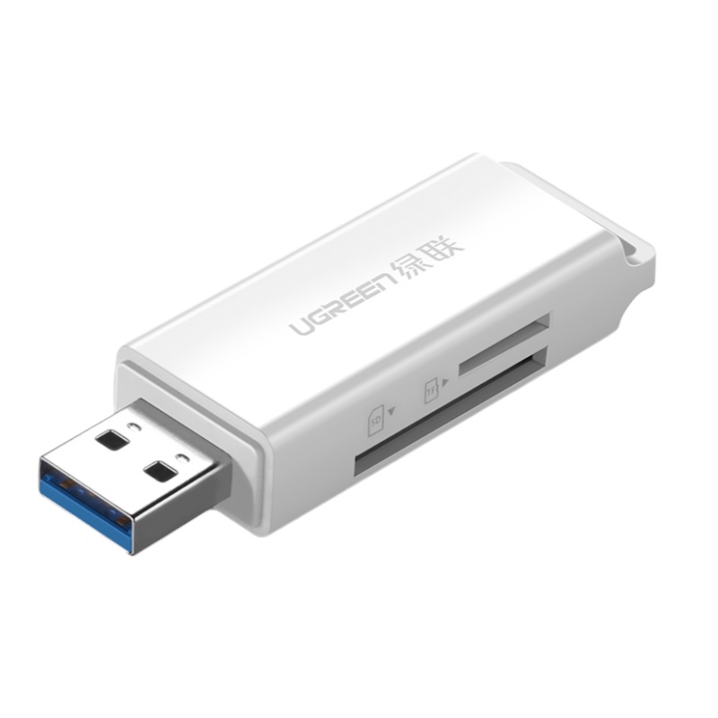 量谷 绿联读卡器多合一usb3.0高速TF+SD CM104