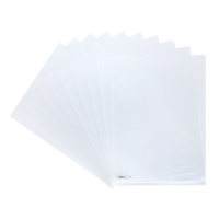 得力5706文件套(透明)(10只/包)透明文件套 L型文件套 财务资料保护套