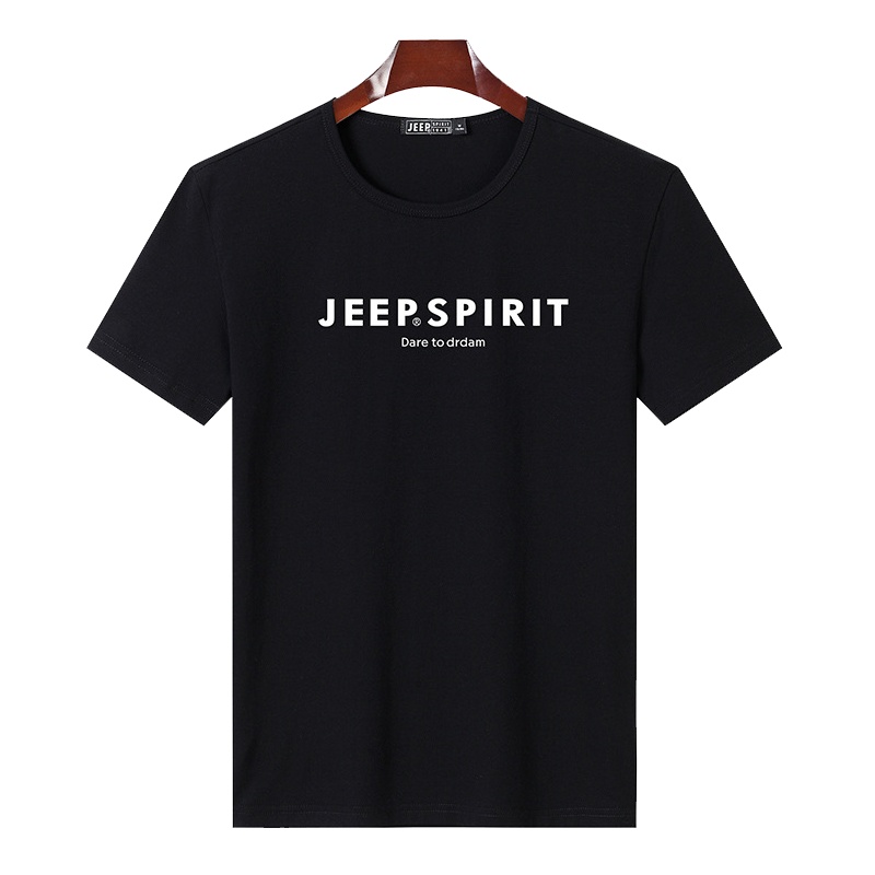 JEEP吉普2020新款夏季男士时尚韩风圆领短袖T恤纯棉体恤衣服半袖