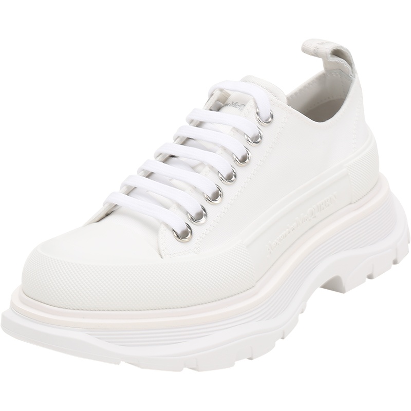 ALEXANDER MCQUEEN 亚历山大·麦昆 女士 帆布厚底系带休闲鞋 611705 W4L32