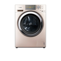 松下(Panasonic) XQG100-EG12N 10公斤变频 泡沫发生三维立体洗双极除螨滚筒洗衣机(香槟色)