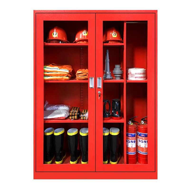 全简消防柜器材柜微型消防站应急工具柜展示柜灭火器存放柜1600*1200*400mm