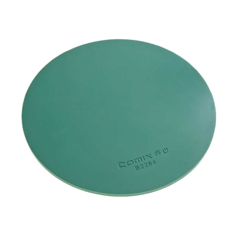 齐心B2264印章垫办公用品 财务银行印章垫加厚加大胶垫圆形垫板单个装