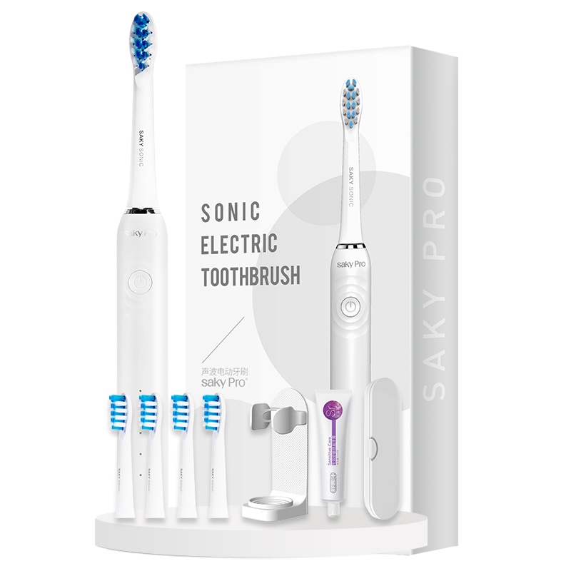 舒客(Saky)电动牙刷G3211加送刷头通用声波充电式震动情侣便携牙刷目黑川樱白